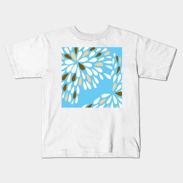 RAIN DROPS TEAR DROPS PATTERN Kids T-Shirt by Overthetopsm